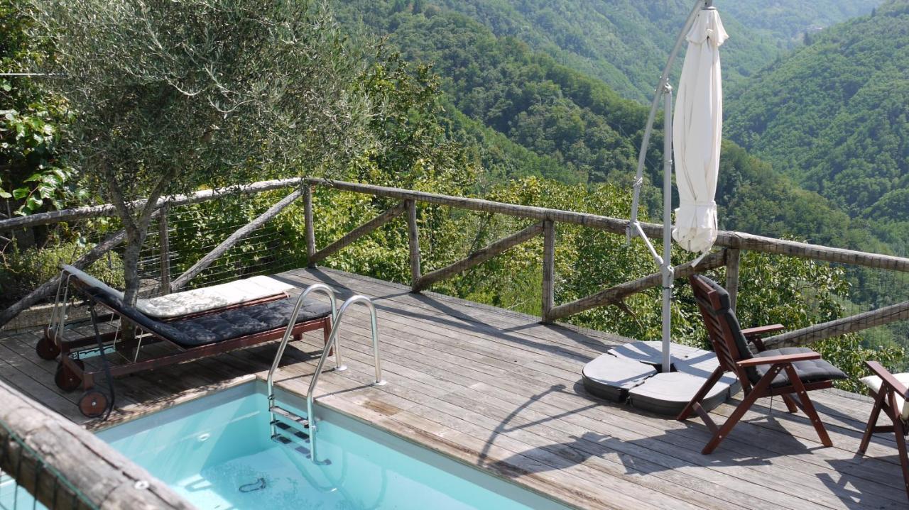Piscina Con Vista Villa Bagni di Lucca Exterior photo